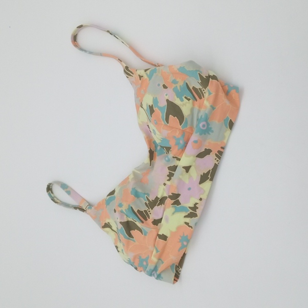 RVCA On the Road Floral Printed Bralette Bikini Top XS/6